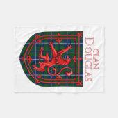Douglas Tartan Scottish Kariert Lion Rampant Fleecedecke (Vorderseite (Horizontal))
