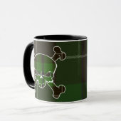 Douglas Tartan Skull No Banner Tasse (Vorderseite Links)
