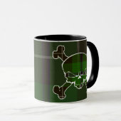 Douglas Tartan Skull No Banner Tasse (VorderseiteRechts)