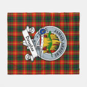 Douglas von Roxburgh Clan Abzeichen Tartan Kariert Fleecedecke (Vorderseite (Horizontal))