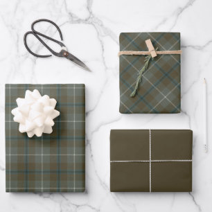 Douglas Weathered Original Scottish Tartan Geschenkpapier Set