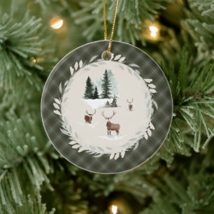 Douglas Weathered Original Scottish Tartan Keramik Ornament