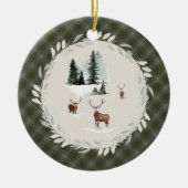Douglas Weathered Original Scottish Tartan Keramik Ornament (Vorne)