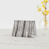 Douglas Woods Black und White Karte (Gelbe Blume)