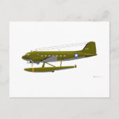 Douglas XC-47 Postkarte (Vorderseite)