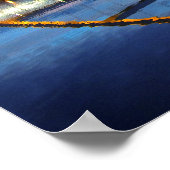 Douglass-Anthony Bridge in Dusk Poster (Ecke)