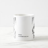 Douglaston Taufe Caricatures 2014b Kaffeetasse (Mittel)