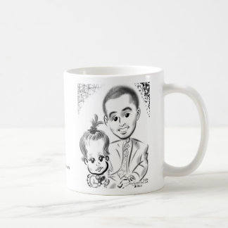 Douglaston Taufe Caricatures 2014b Kaffeetasse