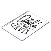 Doula an Ihrer Cervix Notizblock (Linke Seite)