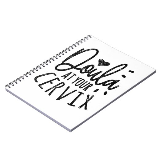 Doula an Ihrer Cervix Notizblock (Linke Seite)