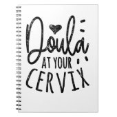 Doula an Ihrer Cervix Notizblock (Vorderseite)