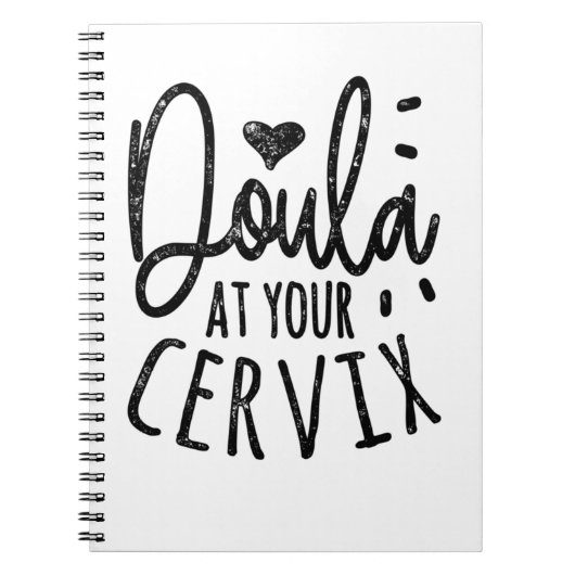 Doula an Ihrer Cervix Notizblock (Vorderseite)