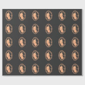 Doula Baby schwanger Floral Doula Midfrau Geburt Geschenkpapier (Flach)