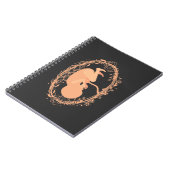 Doula Baby Schwangere Floral Doula Midfrau Birth Notizblock (Linke Seite)