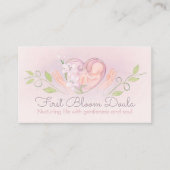 Doula - Birth Coach - Hebamme - Wasserfarben Kunst Visitenkarte (Vorderseite)