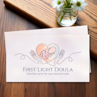 Doula - Birth Coach - Line Art and Watercolor