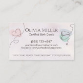 Doula - Birth Coach - Midfrau - Art Visitenkarte (Rückseite)