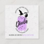 Doula Birth Coach Quadratische Visitenkarte (Vorderseite)