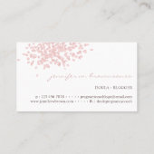 Doula Birth Coach schwanger Simple Pink Visitenkarte (Rückseite)