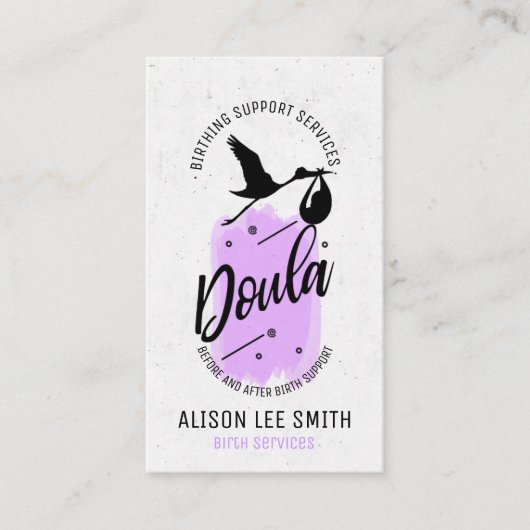 Doula Birth Coach Visitenkarte (Vorderseite)