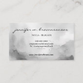 Doula Birth Gray Pregnant Baby Neuborn Visitenkarte (Rückseite)