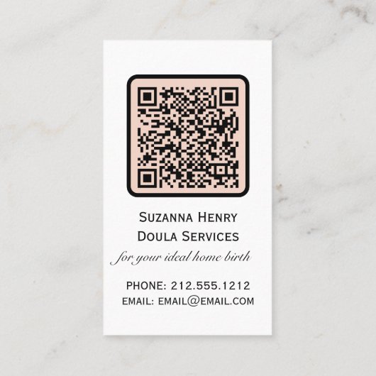 Doula Birth Postpartum Boho Pregnancy Coach Visitenkarte (Rückseite)