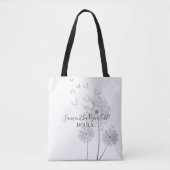 Doula Birth Services Delicate Blume Tasche (Vorderseite)