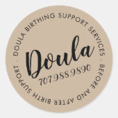 Doula Birth Services Runder Aufkleber (Vorderseite)