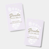 Doula Birthing | Postpartum Coach Baby Foot Ausweis (Vorder- & Rückseite)