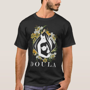 Doula Blume Floral Birth Coach T-Shirt