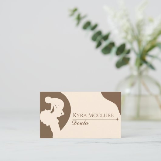 Doula Business Card Visitenkarte (Stehend Vorderseite)