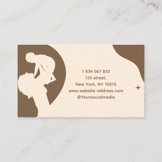 Doula Business Card Visitenkarte (Rückseite)