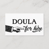 Doula Business Cards - Cool Vintag Visitenkarte (Vorderseite)