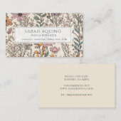 Doula Floral Wildblumen Musterkarte Visitenkarte (Vorne/Hinten)