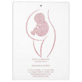 Doula & Geburtscoach individuell Klemmbrett (Rückseite)