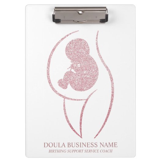 Doula & Geburtscoach individuell Klemmbrett (Vorderseite)