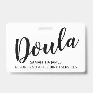 Doula-Geburtsdienst Namensschild Ausweis