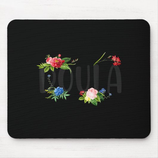 Doula-Geburtshelfer-Blume Mousepad (Vorne)