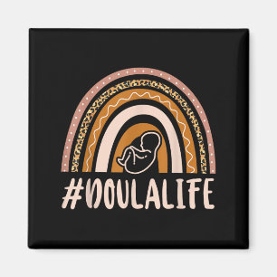 Doula Geburtshelferin Regenbogen Doulalife Magnet