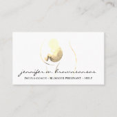 Doula Gold Watercolor Schwangere Baby Neugeborene Visitenkarte (Vorderseite)