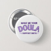 Doula, Hebamme, Geburtsunterstützung, Geburtsschal Button (Vorne & Hinten)
