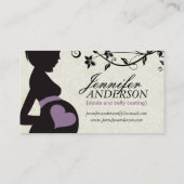 Doula, Hebamme-und Bauch Casting-Visitenkarten Visitenkarte (Rückseite)