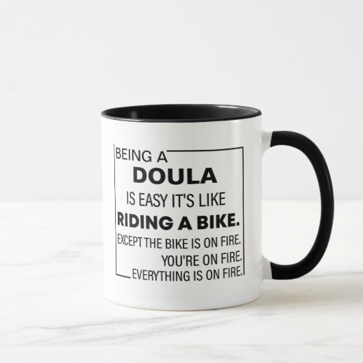 Doula ist leicht, Doula benutzerdefiniertes Gesche Tasse (Rechts)