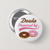 Doula lustiges Geschenk Button (Vorne & Hinten)