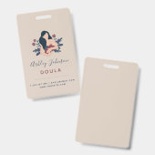 Doula Midfrau Birthing Coach Elegant Bohemisch Boh Ausweis (Vorder- & Rückseite)