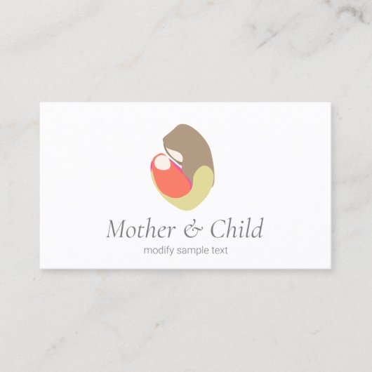 Doula Midfrau Birthing Coach - Mutter und Kind Visitenkarte (Vorderseite)