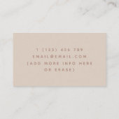 Doula Midfrau Birthing Coach Yoga Silhouette Boho Visitenkarte (Rückseite)