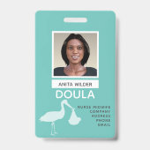 Doula Midfrau Foto Identification Stork Delivery Ausweis (Vorderseite)