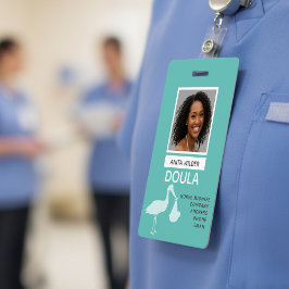 Doula Midfrau Foto Identification Stork Delivery Ausweis