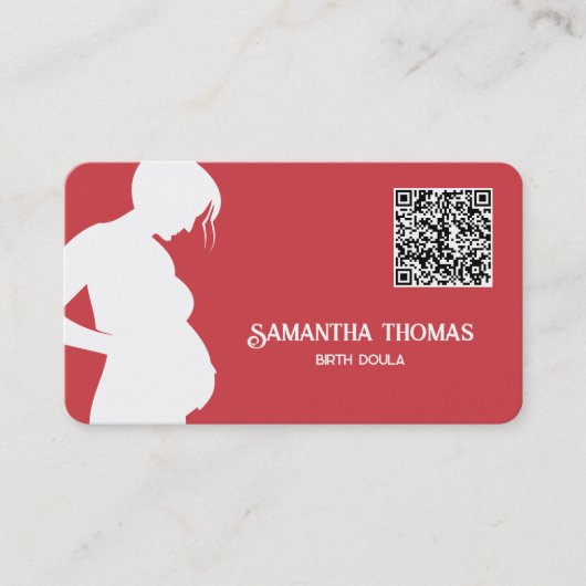 Doula Midfrau QR Code Visitenkarte (Vorderseite)